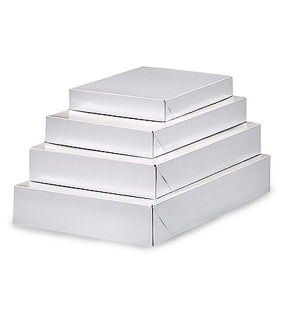 White Gloss Apparel Boxes
