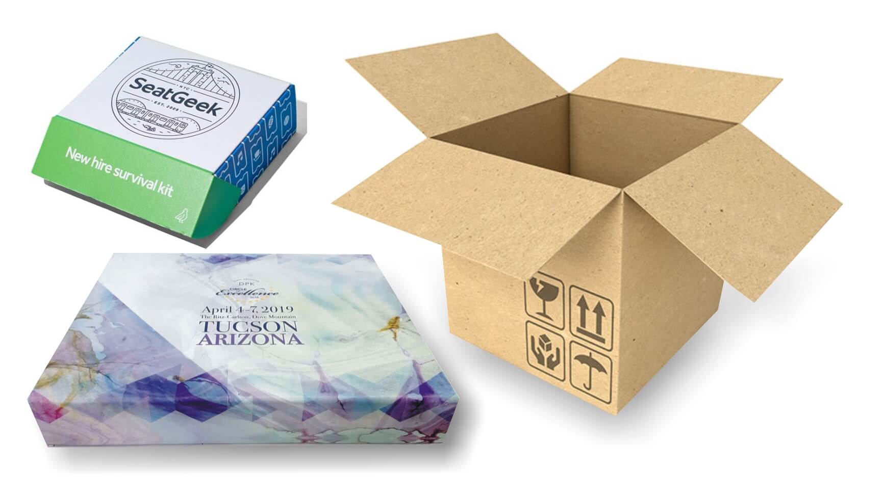 The different types of cardboard packaging 