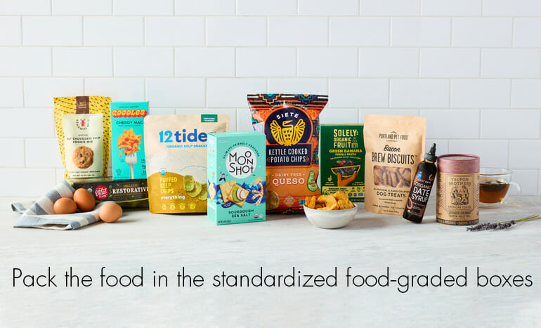 Pack the Food in the Standardized Food Graded Boxes