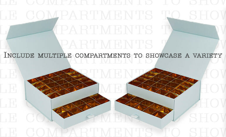 Include Multiple Compartments to Showcase a Variety