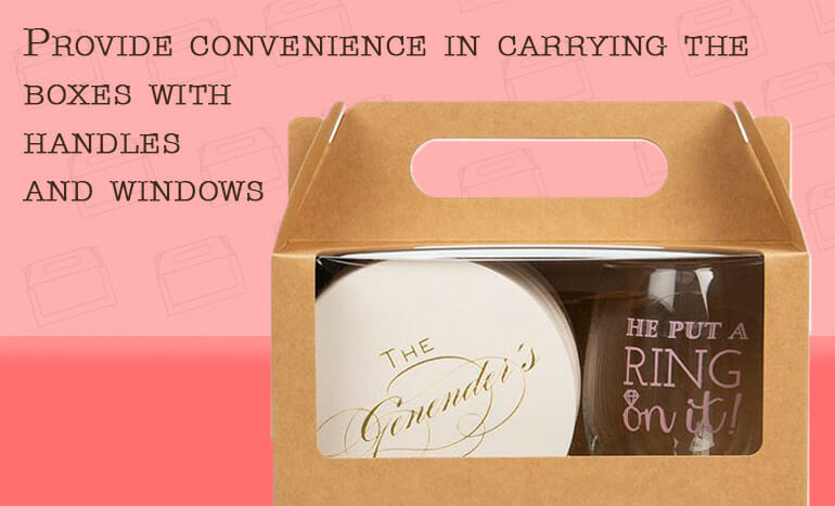 Provide Convenience in Carrying the Boxes with Handles and Windows