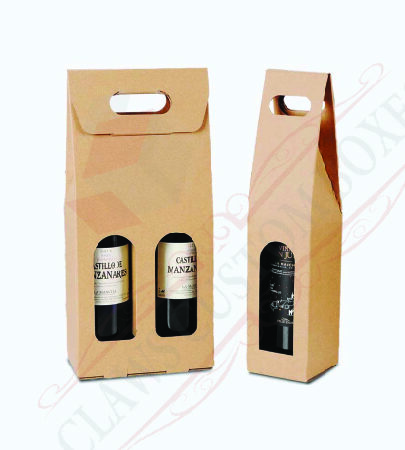 Custom Kraft Wine Bottle Boxes