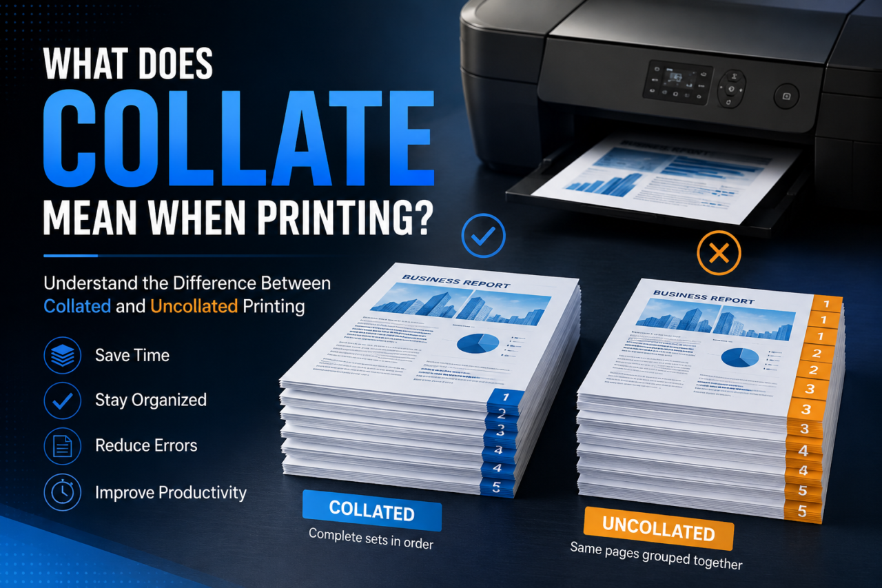 What Does Collate Mean When Printing? Collated vs Uncollated Guide