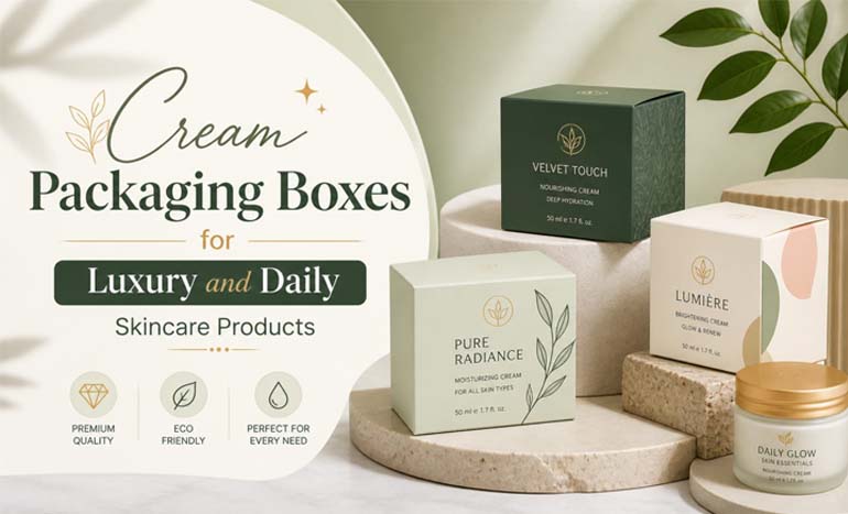 Cream Packaging Boxes