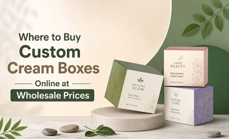 Custom Cream Boxes