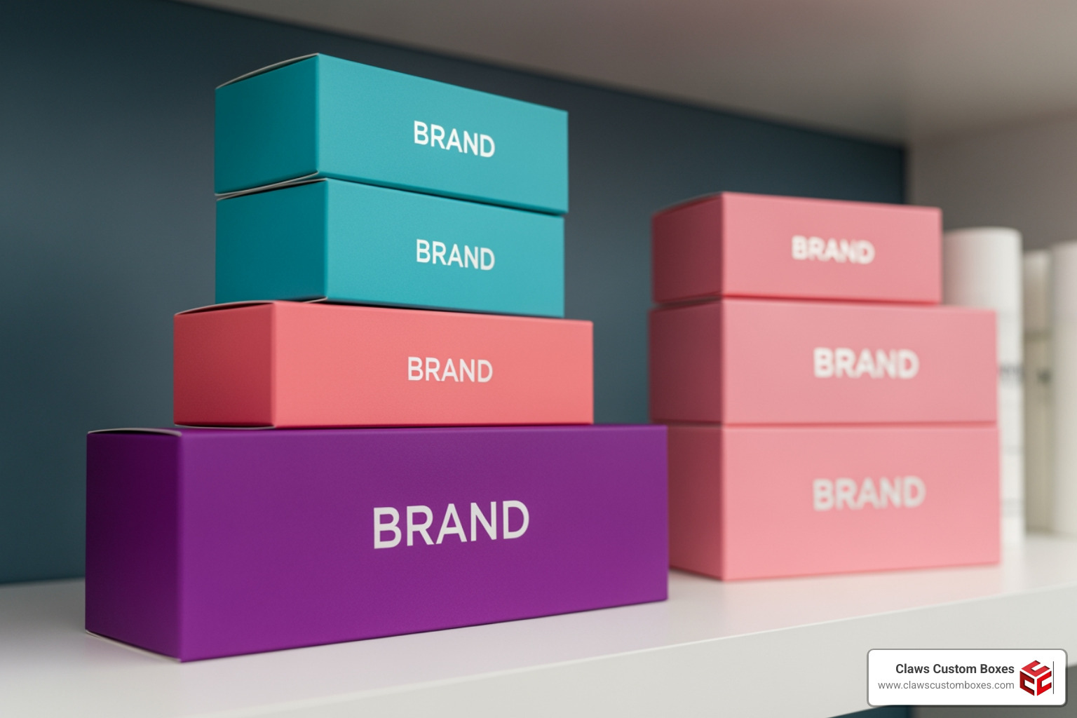 cosmetic boxes with logo branded packaging beauty startup