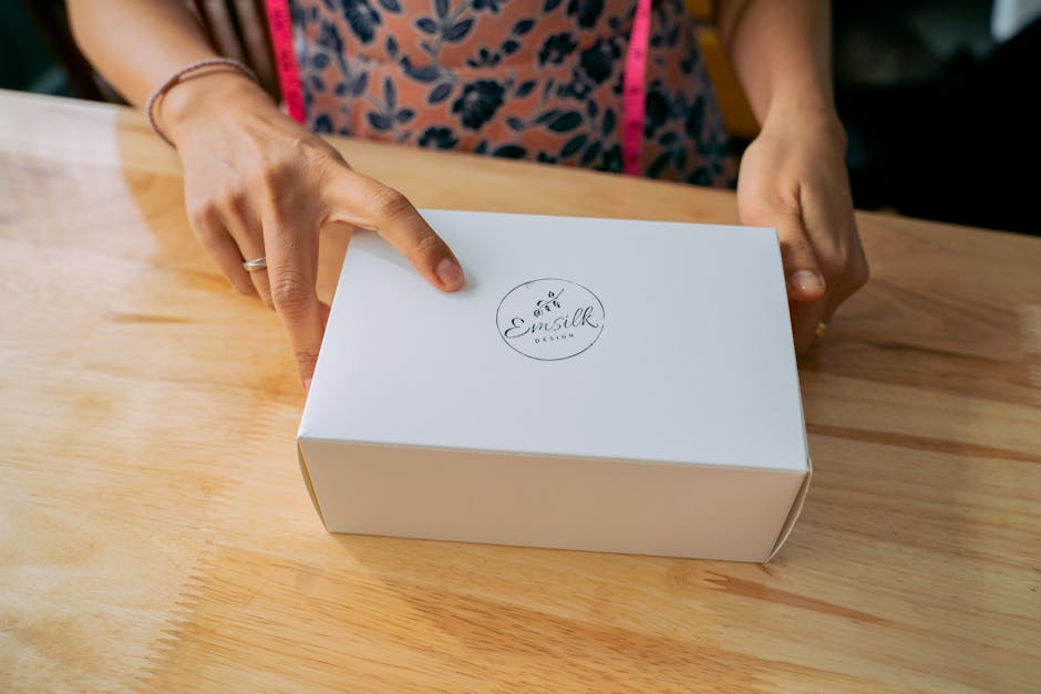 Custom retail packaging boxes with logo printing