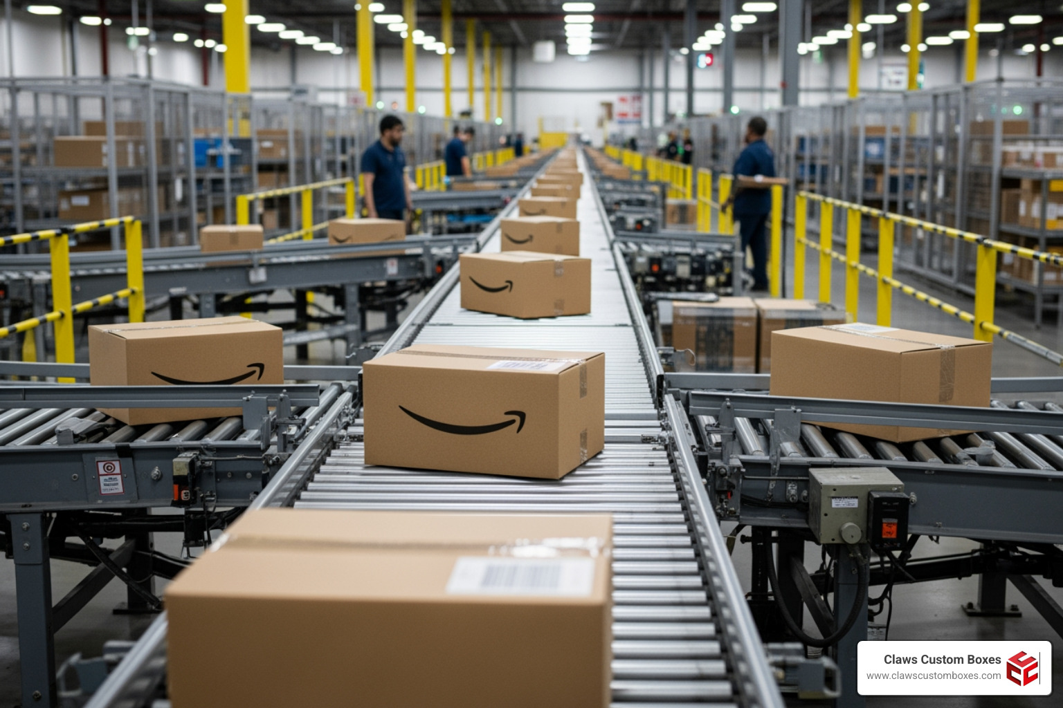 reverse tuck packaging fulfillment center conveyor line