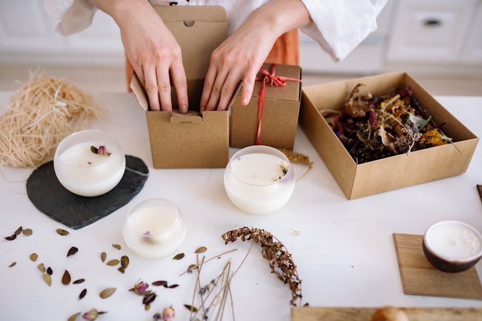 wholesale candle packaging boxes premium custom